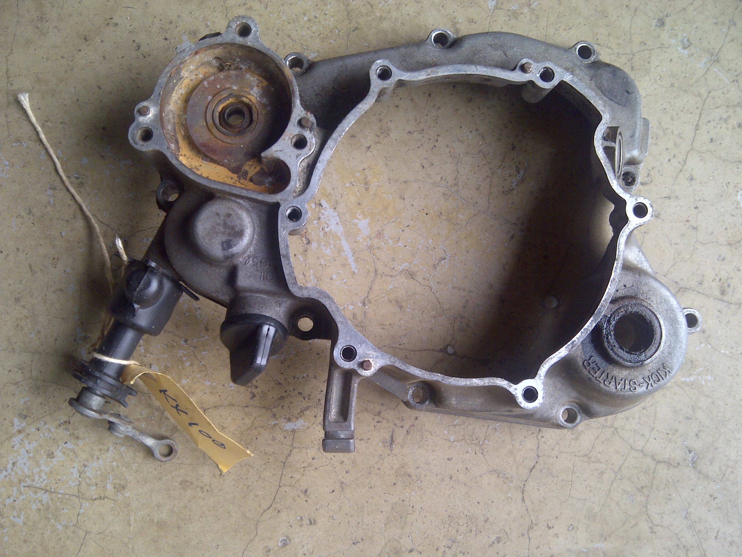 kx100 clutch cover